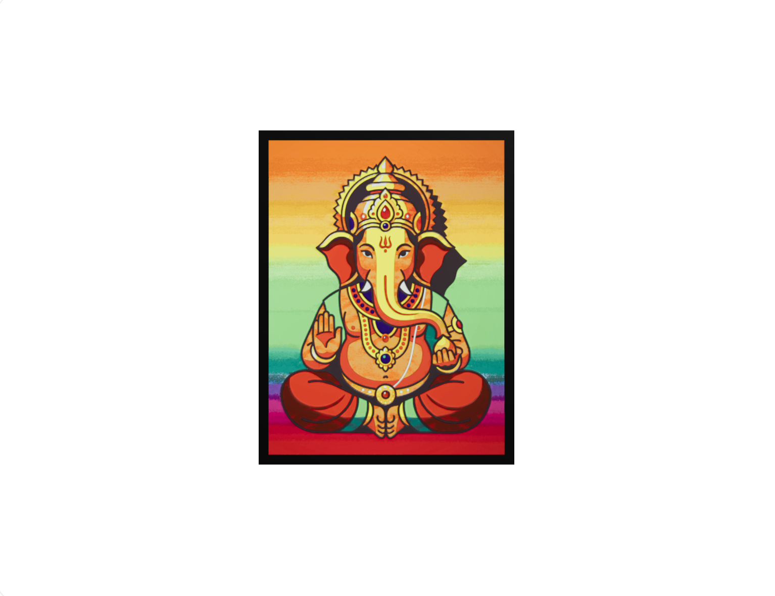 Ganpati divine artwork backlit LightBox panel by AnchorLabs